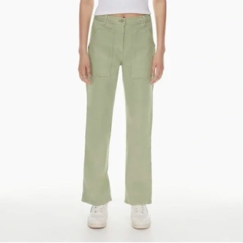 Wilfred Free Modern Utility Pants – Sage Green – Size 8